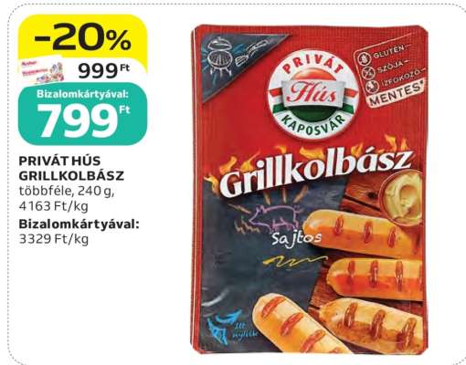 PRIVÁT HÚS GRILLKOLBÁSZ