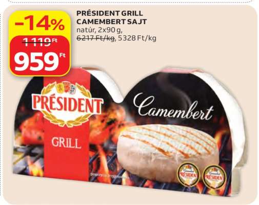 Président Grill Camembert sajt
