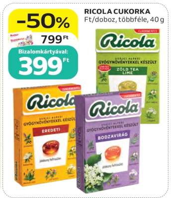 Ricola cukorka