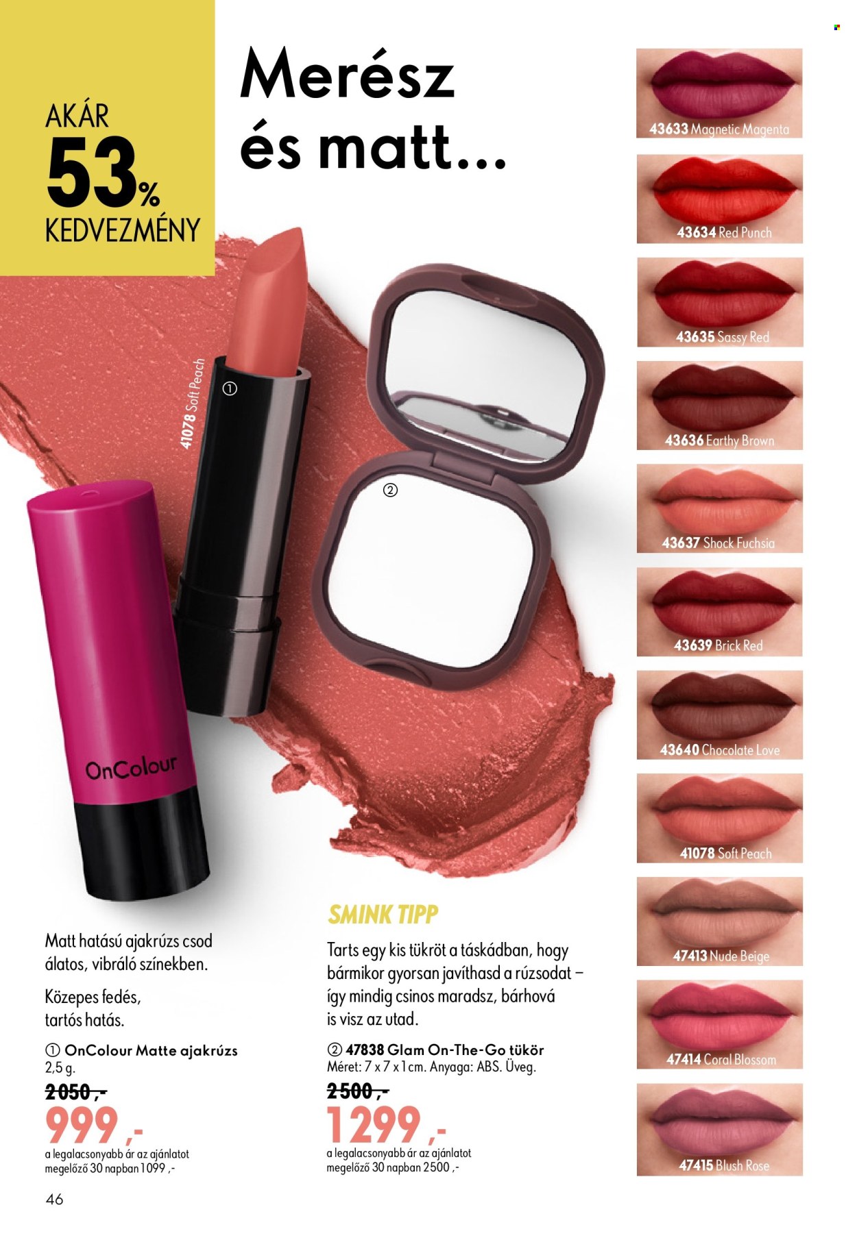 Oriflame akciós újságok - 2026.07.29 - 2026.08.18. Oldal 46