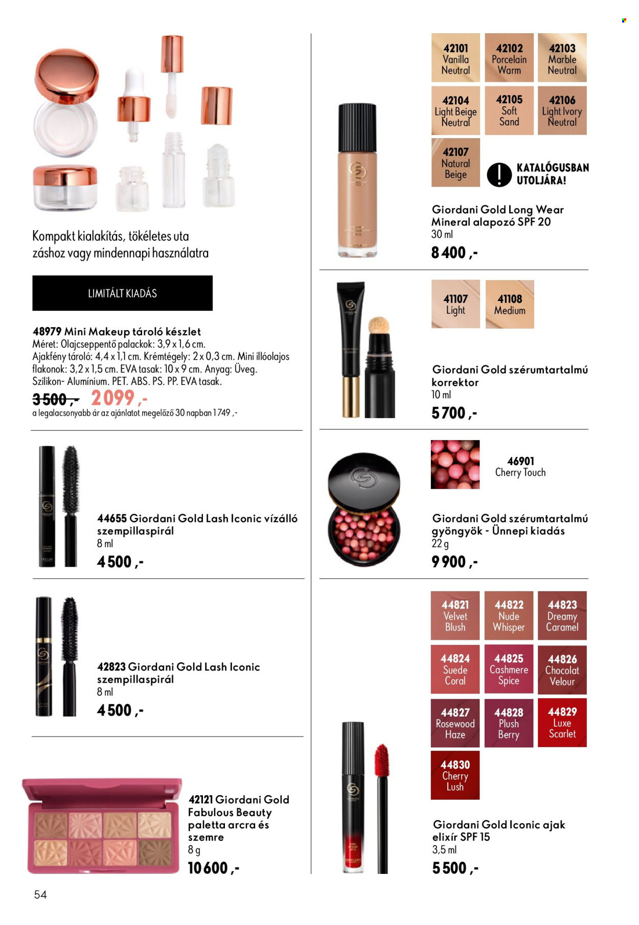 Oriflame akciós újságok - 2026.07.29 - 2026.08.18. Oldal 54