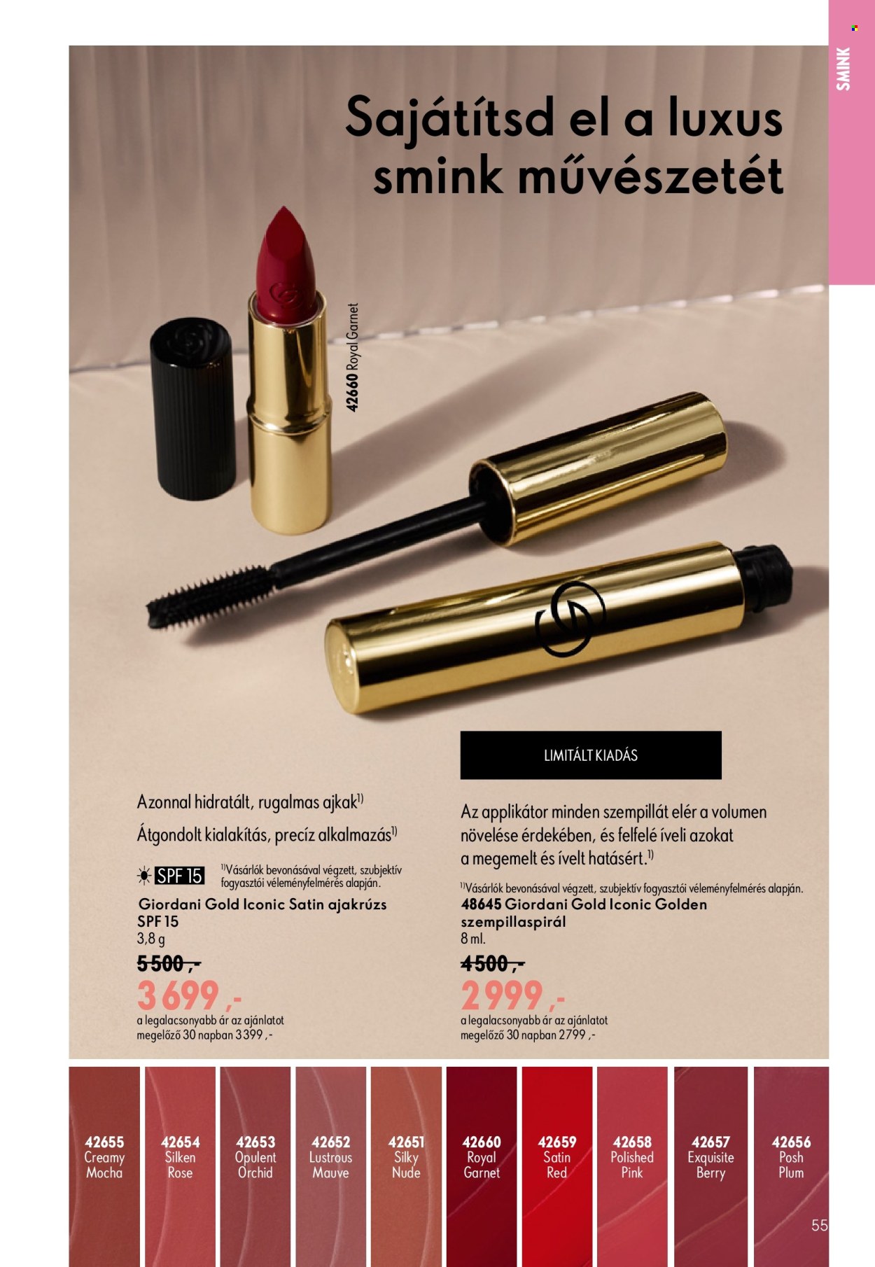 Oriflame akciós újságok - 2026.07.29 - 2026.08.18. Oldal 55