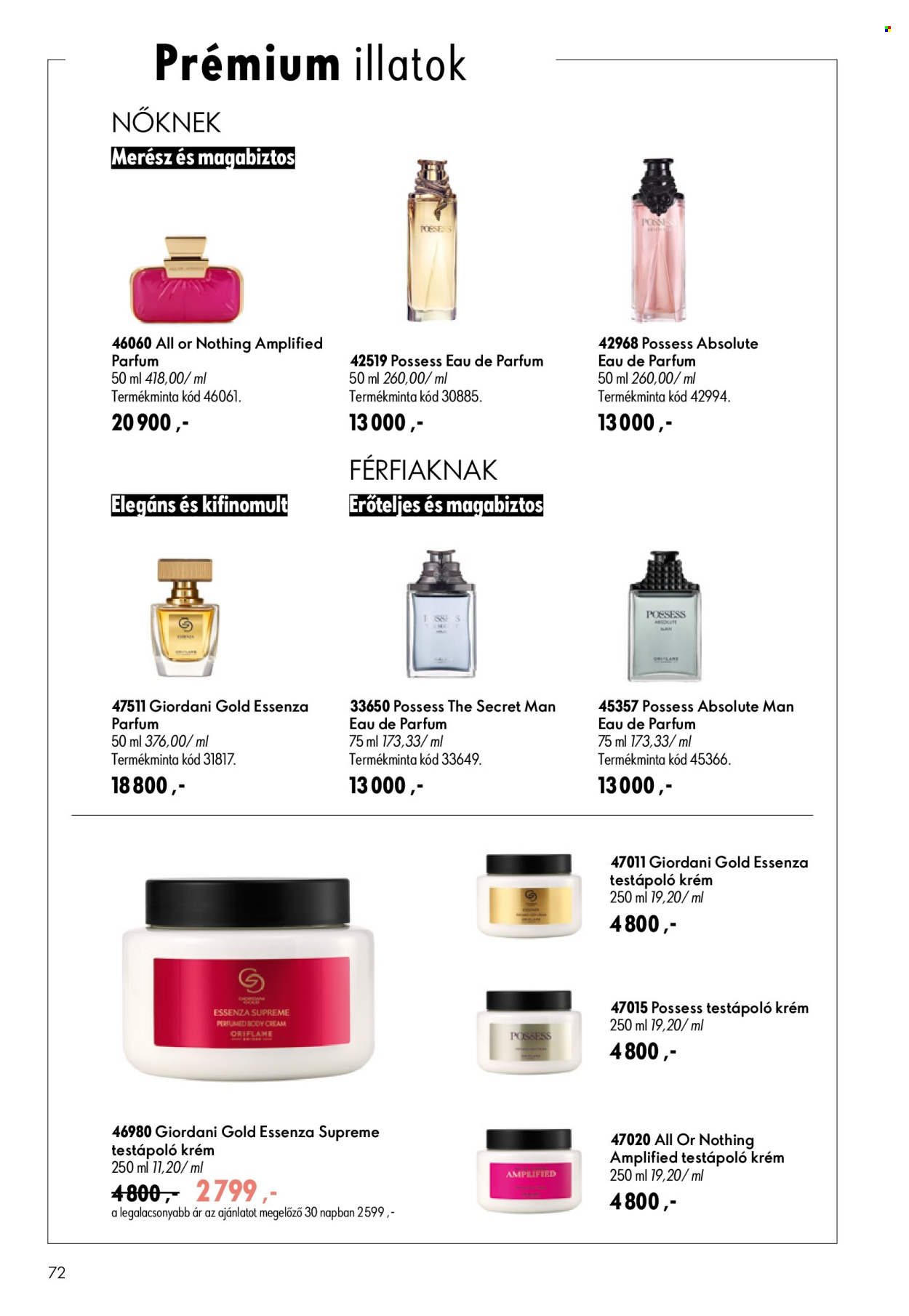 Oriflame akciós újságok - 2026.07.29 - 2026.08.18. Oldal 72