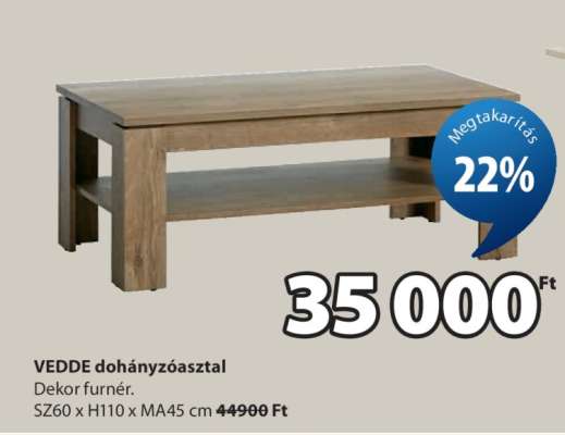 VEDDE dohányzóasztal