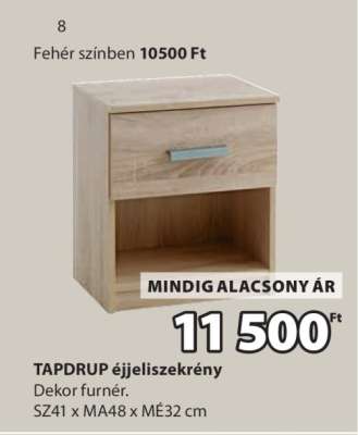 TAPDRUP éjjeliszekrény