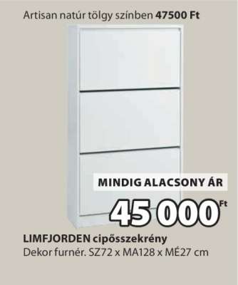 LIMFJORDEN cipősszekrény