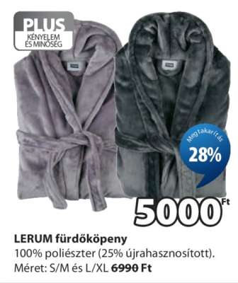 LERUM fürdőköpeny