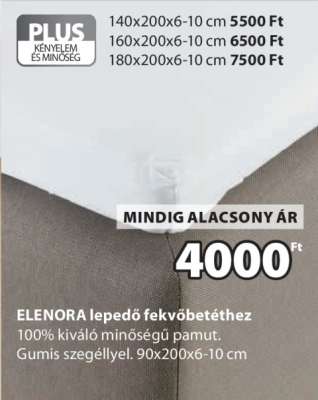 ELENORA lepedő fekvőbetéthez