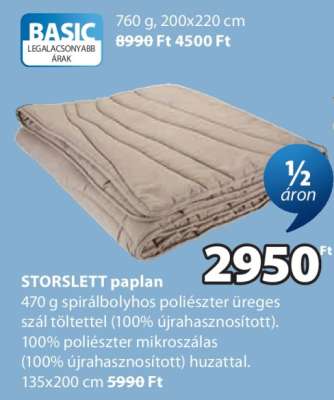 STORSLETT paplan