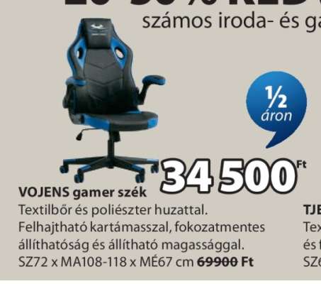 VOJENS gamer szék