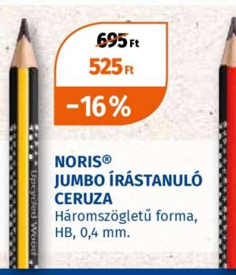 NORIS® JUMBO ÍRÁSTANULÓ CERUZA