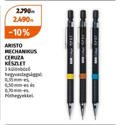 ARISTO MECHANIKUS CERUZA KÉSZLET