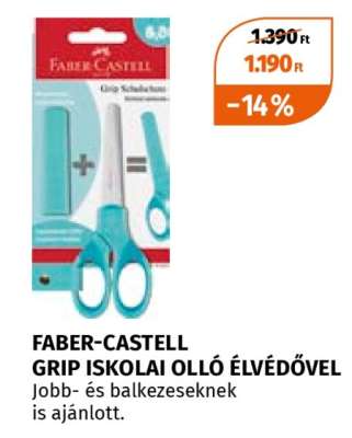 FABER-CASTELL GRIP ISKOLAI OLLÓ ÉLVÉDŐVEL