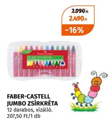 FABER-CASTELL JUMBO ZSÍRKRÉTA