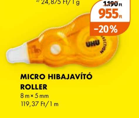 UHU MICRO HIBAJAVÍTÓ ROLLER