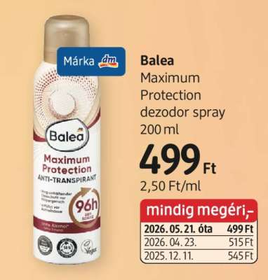 Balea Maximum Protection dezodor spray 200 ml