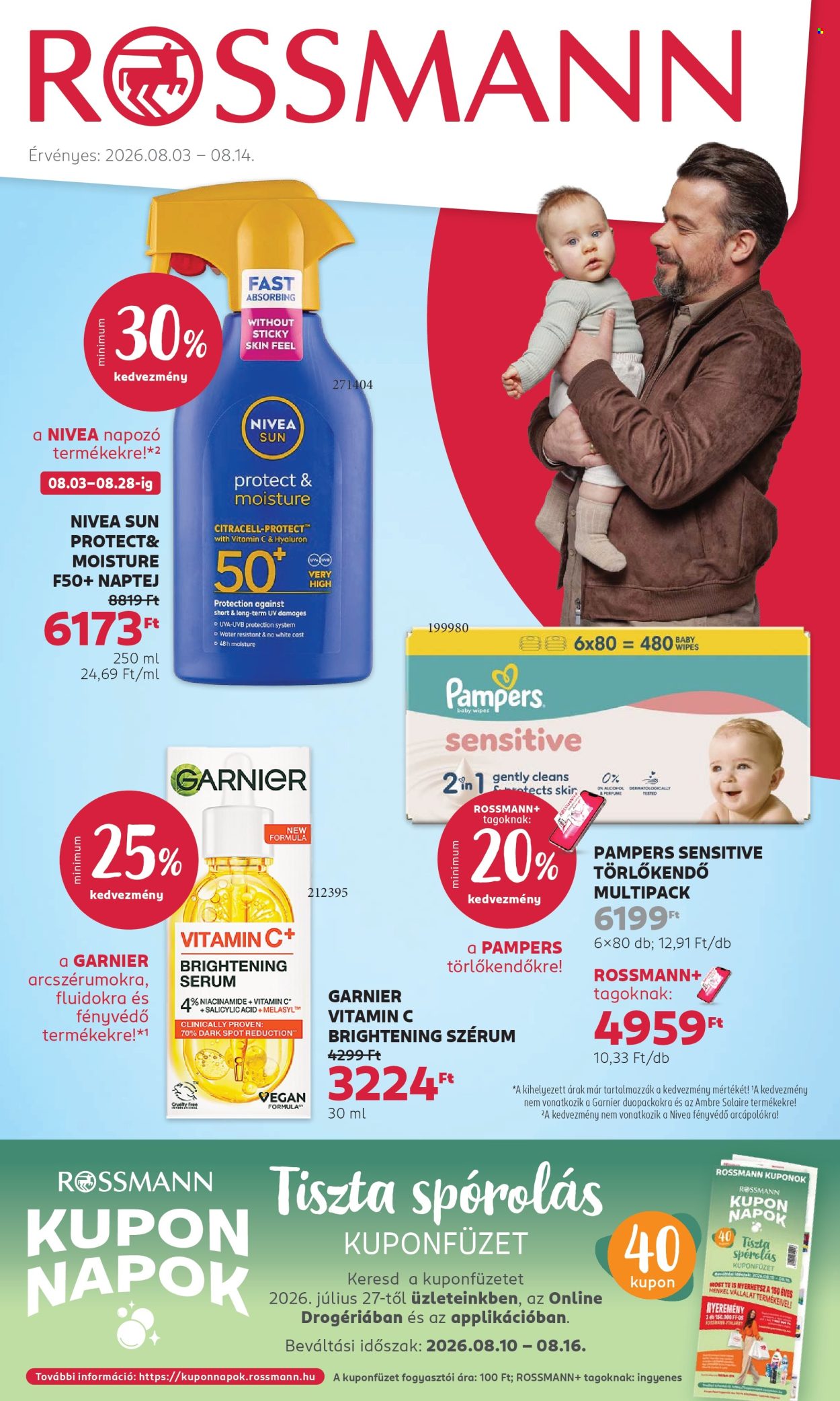 Rossmann akciós újságok - 2026.08.03 - 2026.08.14. Oldal 1