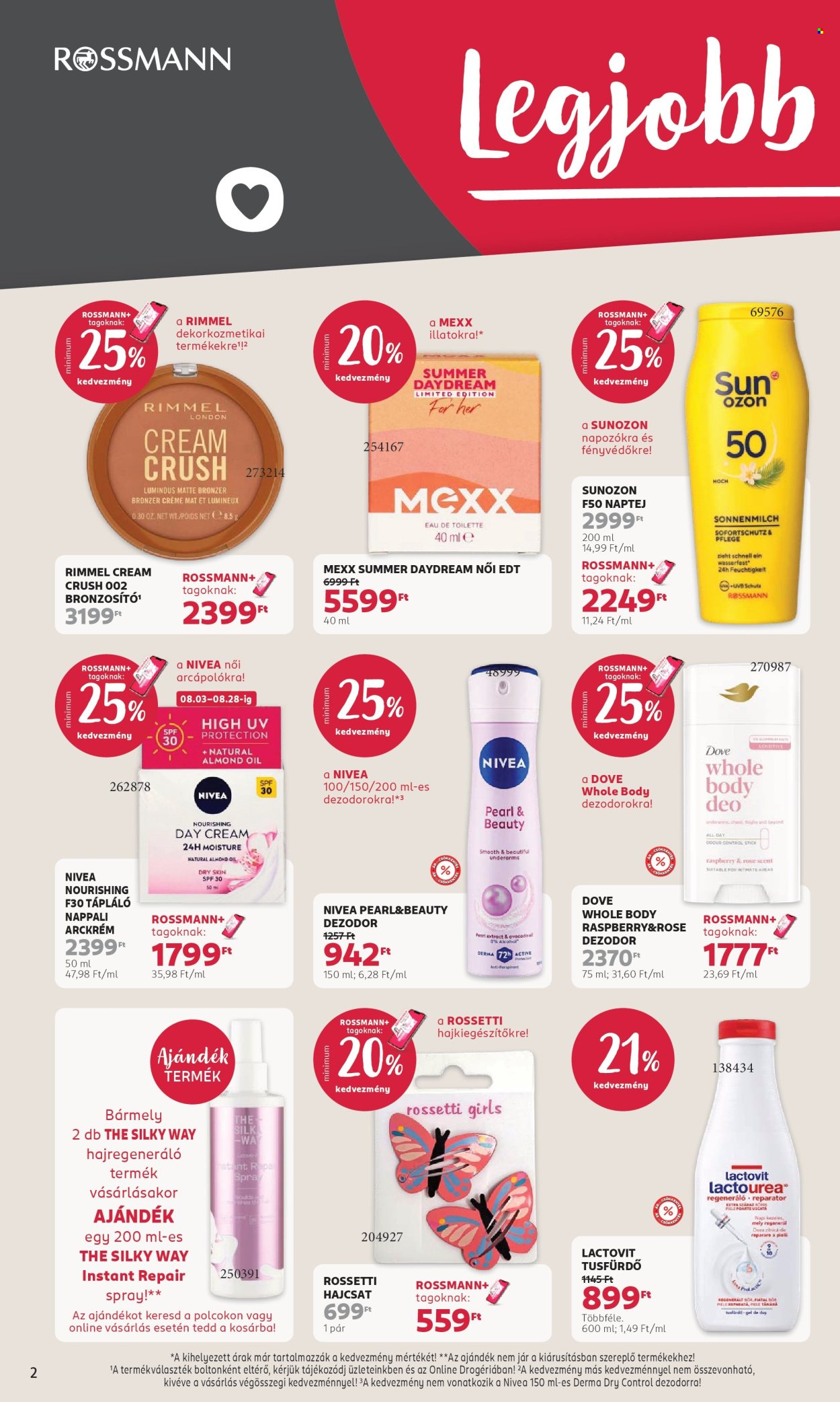Rossmann akciós újságok - 2026.08.03 - 2026.08.14. Oldal 2