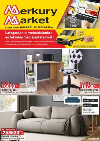 Újság Merkury Market - 2026.08.01 - 2026.08.31.