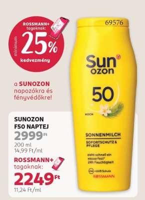 SUNOZON F50 NAPTEJ