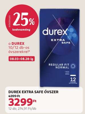 DUREX EXTRA SAFE ÓVSZER