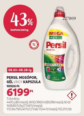 PERSIL MOSÓPOR, GÉL VAGY KAPSZULA