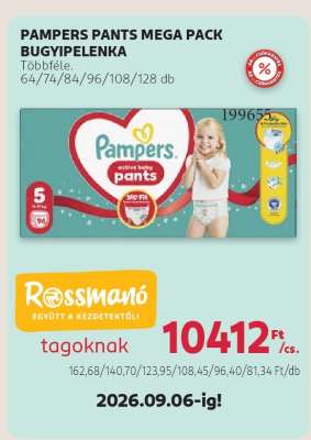 PAMPERS PANTS MEGA PACK BUGYIPELENKA