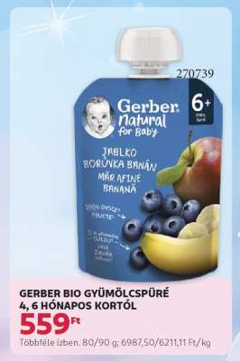 Gerber Bio Gyümölcspüré