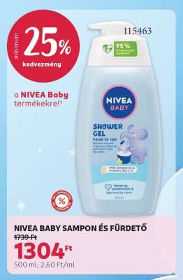 NIVEA BABY SAMPON ÉS FÜRDETŐ