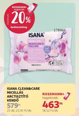 ISANA CLEAN&CARE MICELLÁS ARCTISZTÍTÓ KENDŐ