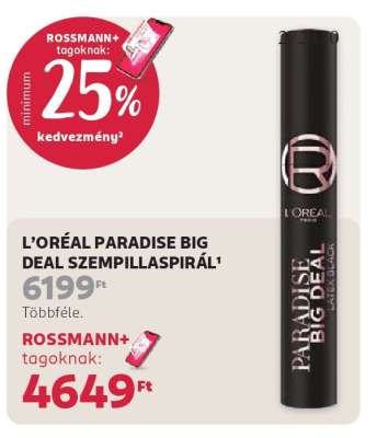 L'ORÉAL PARADISE BIG DEAL SZEMPILLASPIRÁL