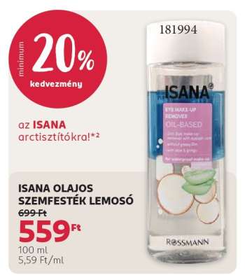 ISANA OLAJOS SZEMFESTÉK LEMOSÓ