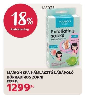MARION SPA HÁMLASZTÓ LÁBÁPOLÓ BŐRRADÍROS ZOKNI