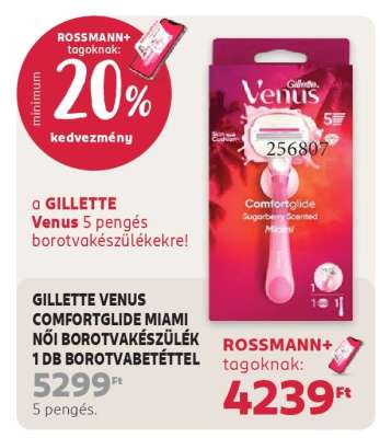 GILLETTE VENUS COMFORTGLIDE MIAMI NŐI BOROTVAKÉSZÜLÉK