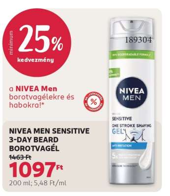 NIVEA MEN SENSITIVE 3-DAY BEARD BOROTVAGÉL