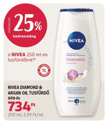 NIVEA DIAMOND&ARGAN OIL TUSFÜRDŐ