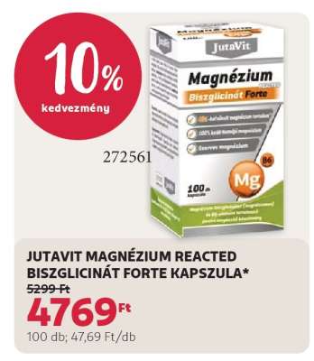 JUTAVIT MAGNÉZIUM REACTED BISZGLICINÁT FORTE KAPSZULA