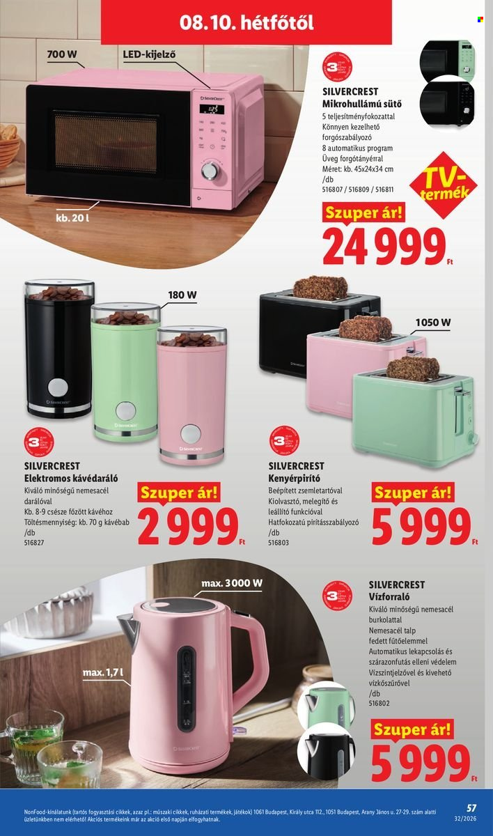 Lidl akciós újságok - 2026.08.06 - 2026.08.12. Oldal 57