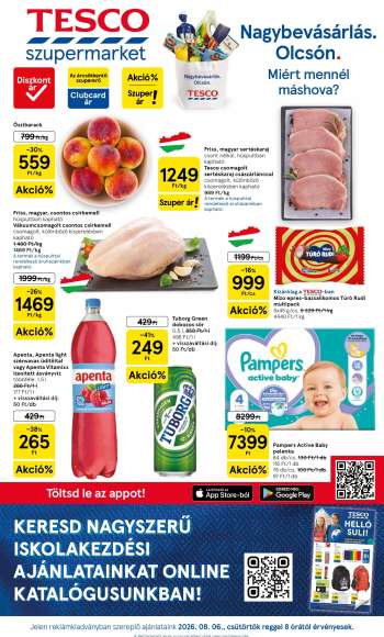 Újság TESCO - 2026.08.06 - 2026.08.12.