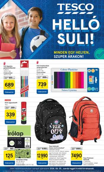 Újság TESCO - 2026.08.05 - 2026.09.13.