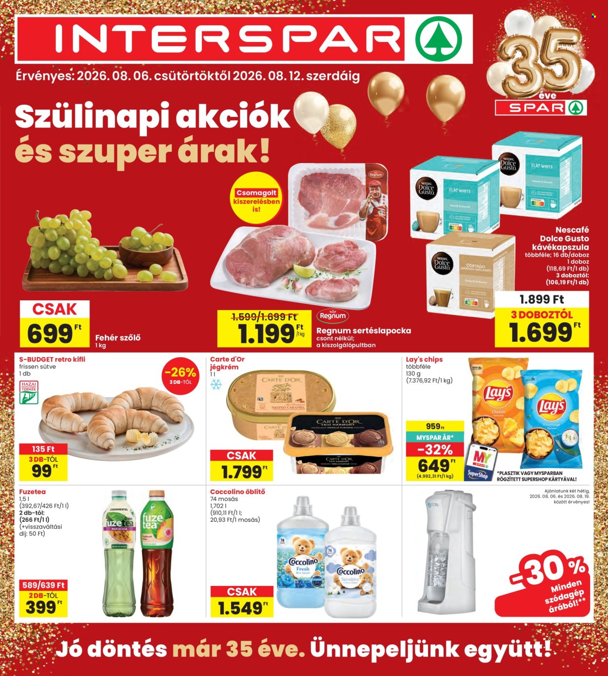 INTERSPAR akciós újságok - 2026.08.06 - 2026.08.12. Oldal 1