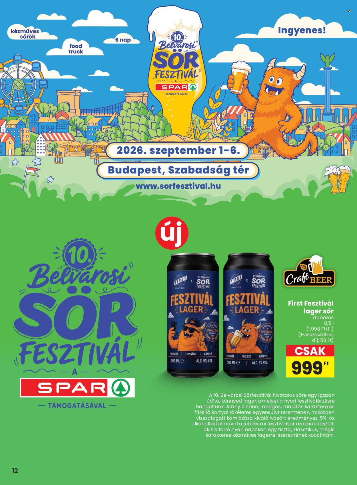 SPAR akciós újságok - 2026.08.06 - 2026.08.12. Oldal 12