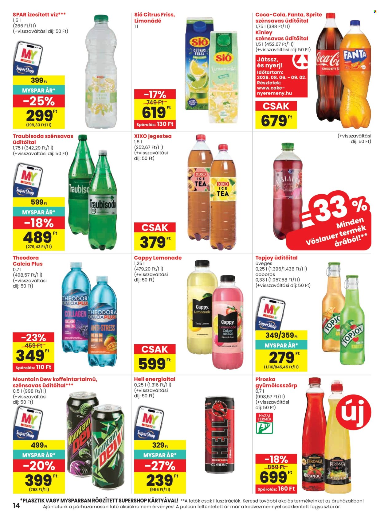 SPAR akciós újságok - 2026.08.06 - 2026.08.12. Oldal 14