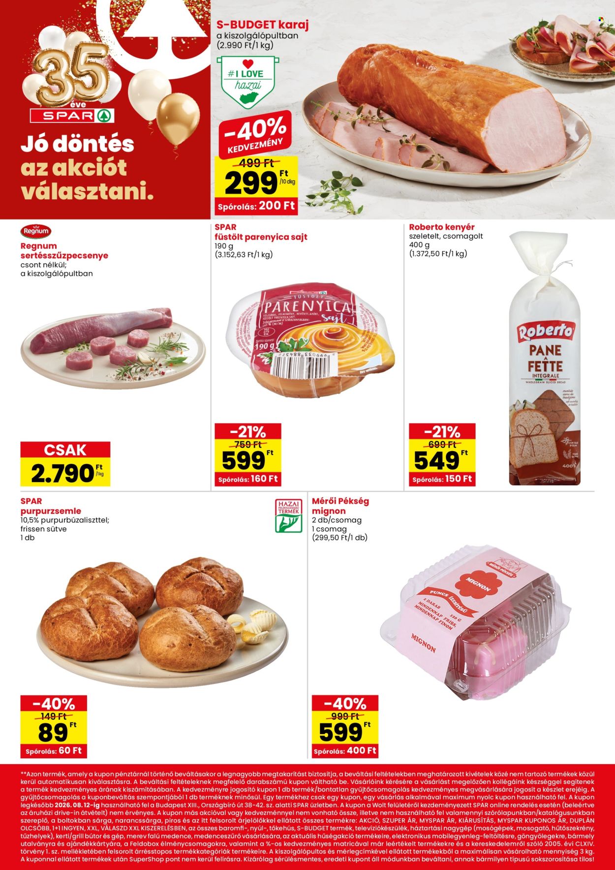 SPAR Szupermarket akciós újságok - 2026.08.06 - 2026.08.12. Oldal 2