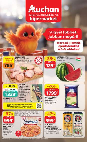 Újság Auchan - 2026.08.06 - 2026.08.12.