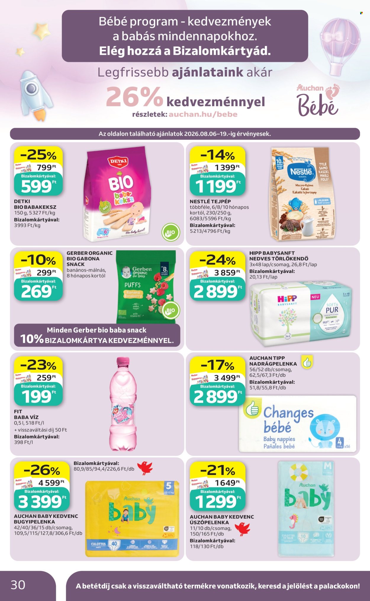 Auchan akciós újságok - 2026.08.06 - 2026.08.12. Oldal 30