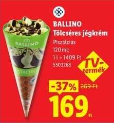 BALLINO Tölcséres jégkrém