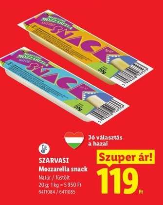 SZARVASI Mozzarella snack