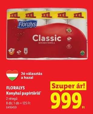 FLORALYS Konyhai papírtörlő