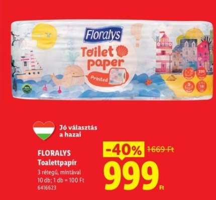 FLORALYS Toalettpapír*